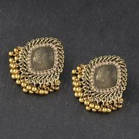 1 Pair Vintage Style Geometric Solid Color Plating Alloy Drop Earrings main image 1