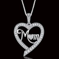 Ig Style Sweet Letter Heart Shape Copper Inlay Zircon Pendant Necklace main image 5
