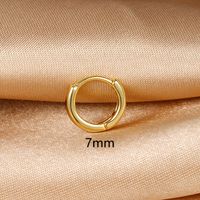 1 Piece Simple Style Circle Plating Copper Earrings sku image 5