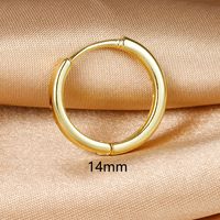 1 Piece Simple Style Circle Plating Copper Earrings sku image 15