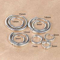1 Piece Simple Style Circle Plating Copper Earrings main image 3