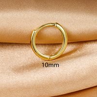 1 Piece Simple Style Circle Plating Copper Earrings sku image 11