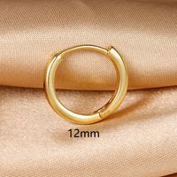 1 Piece Simple Style Circle Plating Copper Earrings sku image 13