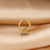 1 Piece Simple Style Circle Plating Copper Earrings sku image 3