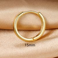 1 Piece Simple Style Circle Plating Copper Earrings sku image 17