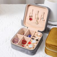Casual Simple Style Solid Color Cloth Jewelry Boxes main image 3