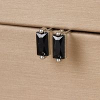 1 Pair Simple Style Rectangle Plating Inlay Copper Zircon Ear Studs sku image 10