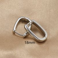 1 Pair Ig Style Simple Style U Shape Plating Copper Earrings sku image 4