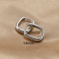 1 Pair Ig Style Simple Style U Shape Plating Copper Earrings main image 4