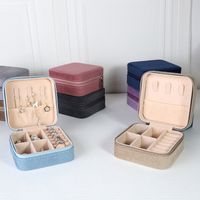 Simple Style Solid Color Composite Material Jewelry Boxes main image 4