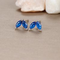 1 Pair Ig Style Geometric Plating Inlay Copper Zircon 18k Gold Plated Ear Studs sku image 12
