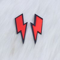 1 Pair Simple Style Lightning Arylic Ear Studs sku image 4