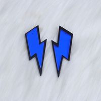 1 Pair Simple Style Lightning Arylic Ear Studs sku image 2