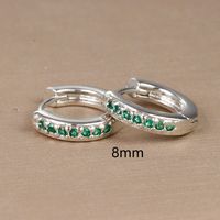 1 Pair Ig Style Simple Style Geometric Plating Inlay Copper Zircon Earrings sku image 8