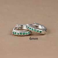 1 Pair Ig Style Simple Style Geometric Plating Inlay Copper Zircon Earrings sku image 4