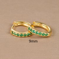 1 Pair Ig Style Simple Style Geometric Plating Inlay Copper Zircon Earrings sku image 9