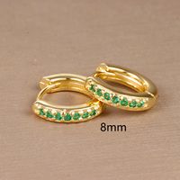 1 Pair Ig Style Simple Style Geometric Plating Inlay Copper Zircon Earrings main image 5