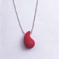 Casual Water Droplets Arylic Copper Plating Women's Pendant Necklace sku image 5