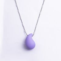 Casual Water Droplets Arylic Copper Plating Women's Pendant Necklace sku image 3