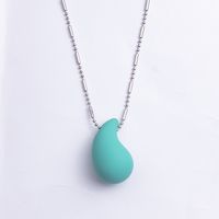Casual Water Droplets Arylic Copper Plating Women's Pendant Necklace sku image 10