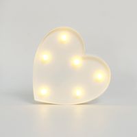 Valentine's Day Simple Style Heart Shape Plastic Birthday Festival Night Lights sku image 3