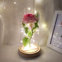 Valentinstag Süß Süss Blume Holz Glas Täglich Abschluss Geburtstag Ornamente main image 2