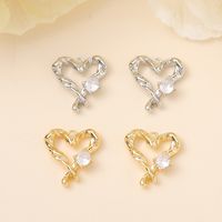 Romantic Heart Shape Copper Plating Inlay Zircon 18k Gold Plated White Gold Plated Valentine's Day Jewelry Accessories main image 1