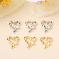 Romantic Heart Shape Copper Plating Inlay Zircon 18k Gold Plated White Gold Plated Valentine's Day Jewelry Accessories main image 5