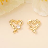 Romantic Heart Shape Copper Plating Inlay Zircon 18k Gold Plated White Gold Plated Valentine's Day Jewelry Accessories main image 4