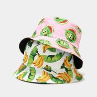 Unisex Casual Fruit Double-sided Flat Eaves Bucket Hat main image 6