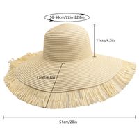 Women's Elegant Solid Color Wide Eaves Sun Hat main image 2