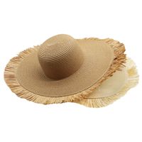 Women's Elegant Solid Color Wide Eaves Sun Hat main image 1