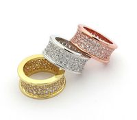 Simple Style Solid Color Copper Plating Inlay Rhinestones 18k Gold Plated Rings main image 5
