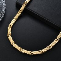 Hip Hop Geometrisch Titan Stahl Überzug Halskette sku image 3