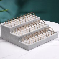 Simple Style Commute Solid Color Flannel Jewelry Rack main image 1