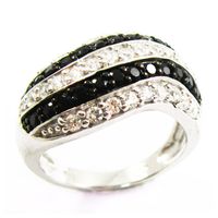 Cool Style Snake Sterling Silver Plating Inlay Zircon Rings sku image 16