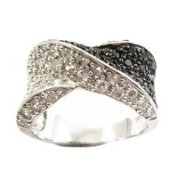 Cool Style Snake Sterling Silver Plating Inlay Zircon Rings main image 2