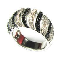 Cool Style Snake Sterling Silver Plating Inlay Zircon Rings sku image 26