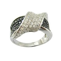Cool Style Snake Sterling Silver Plating Inlay Zircon Rings sku image 30