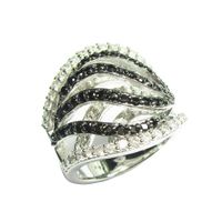 Cool Style Snake Sterling Silver Plating Inlay Zircon Rings sku image 33