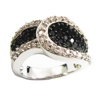 Cool Style Snake Sterling Silver Plating Inlay Zircon Rings main image 3