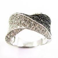 Cool Style Snake Sterling Silver Plating Inlay Zircon Rings sku image 24