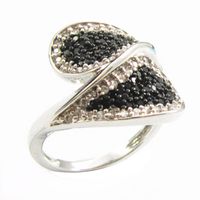 Cool Style Snake Sterling Silver Plating Inlay Zircon Rings sku image 12