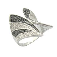 Cool Style Snake Sterling Silver Plating Inlay Zircon Rings sku image 28