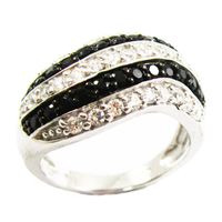 Cool Style Snake Sterling Silver Plating Inlay Zircon Rings main image 4