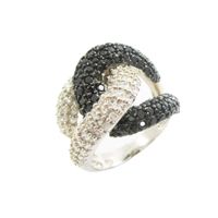 Cool Style Snake Sterling Silver Plating Inlay Zircon Rings sku image 34