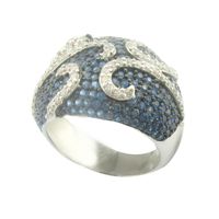 Estilo De Moda Serpiente Plata Esterlina Enchapado Embutido Circón Anillos sku image 39