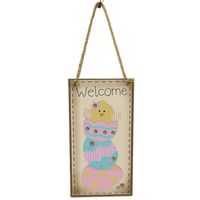 Easter Casual Letter Abstract Wood Party Street Hanging Ornaments sku image 1