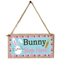 Easter Casual Letter Abstract Wood Party Street Hanging Ornaments main image 4