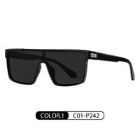 Lady Solid Color Tac Square Half Frame Women's Sunglasses sku image 1